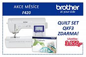 Šijací stroj Brother F420 + quiltovací sada v ceně