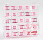 Box s 25 cievkami pre šijacie stroje Janome - farebné