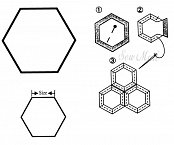 Papierová šablóna na babičkinu záhradku hexagon - 100ks