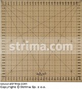 Rastrové pravítko pre patchwork 30 x 30 cm čierny popis