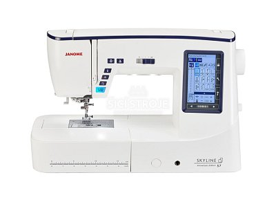 Šijací stroj JANOME SKYLINE S7 AE veľkosti XL