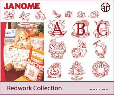 Program pre vyšívanie JANOME Redwork Collection