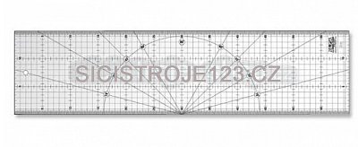 Rastrové pravítko Olfa MQR-15x60 non slip