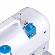 Šijací stroj Lucznik Mini Blue - detský šijací stroj vrátane chrániča prstov
