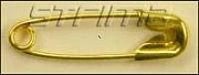 Spínací - zatvárací špendlík, pozlátený, dĺžka 22mm ...