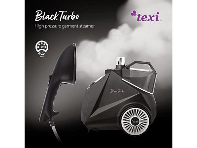 Steamer Texi Black Turbo vertikálne naparenie, žehlenie