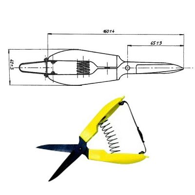 Remeselnícke nožnice / dlaňovky ROSTEX 2405