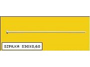 Oceľový špendlík, poniklovaný, 30x0,6 mm (box 500g)