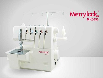 Overlock + Coverlock Merrylock MK3050CL + sada 6 pätiek ZADARMO