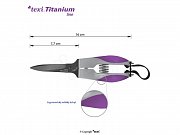 TEXI TITANIUM Ti613 - Remeselnícke nožnice / dlaňovky / cvakočky