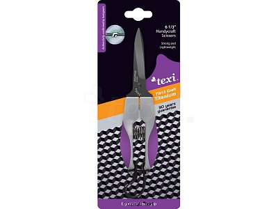 TEXI TITANIUM Ti613 - Remeselnícke nožnice / dlaňovky / cvakočky